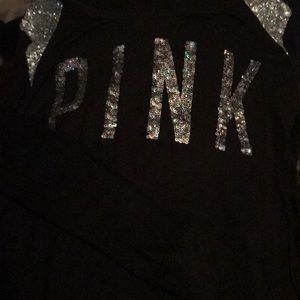 Long sleeve black Victoria secret t
